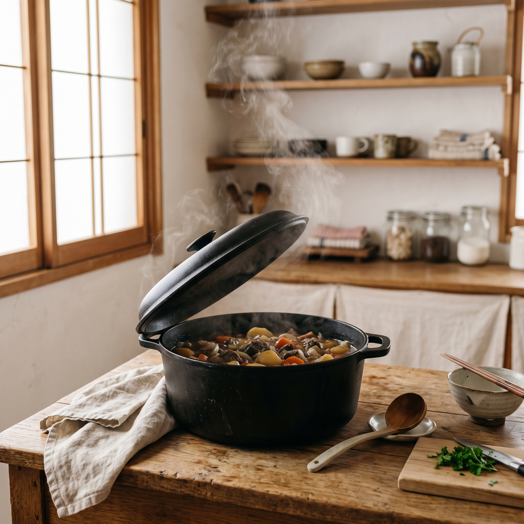 Suma 鋳鉄ダッチオーブン 22cm 使用イメージ